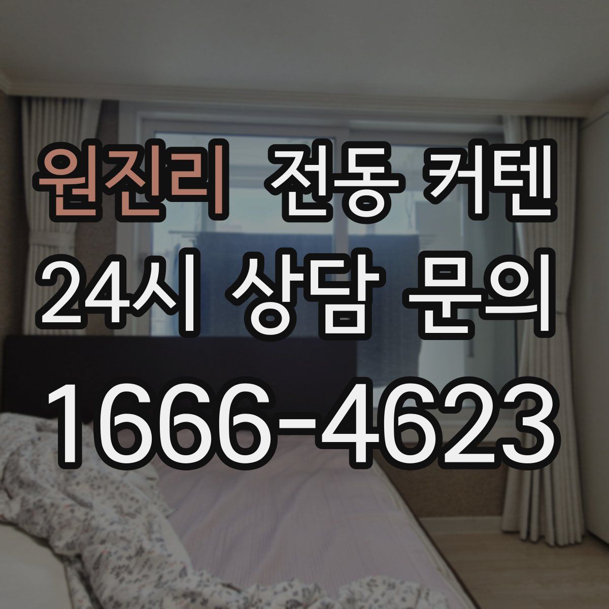 원진리 전동 커텐