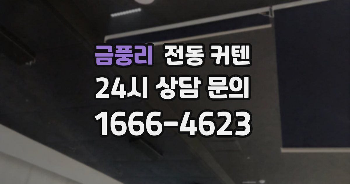 금풍리 전동 커텐