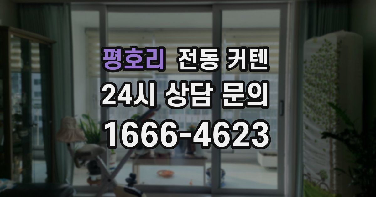 평호리 전동 커텐