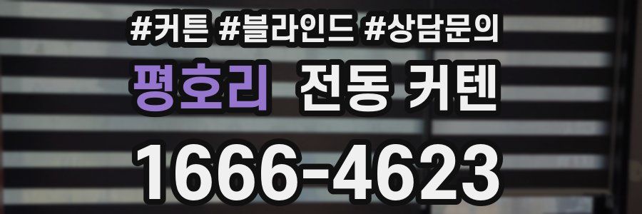 평호리 전동 커텐