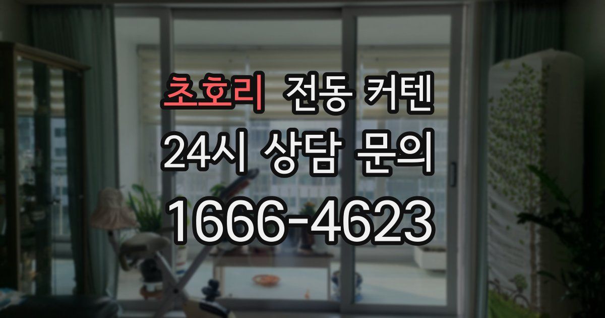 초호리 전동 커텐