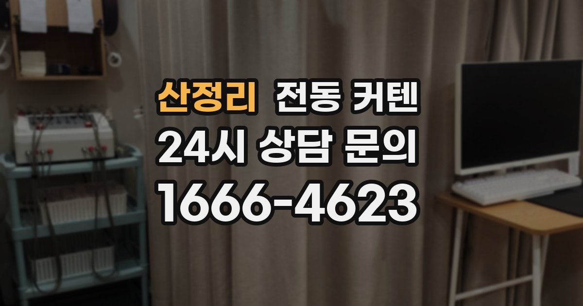 산정리 전동 커텐