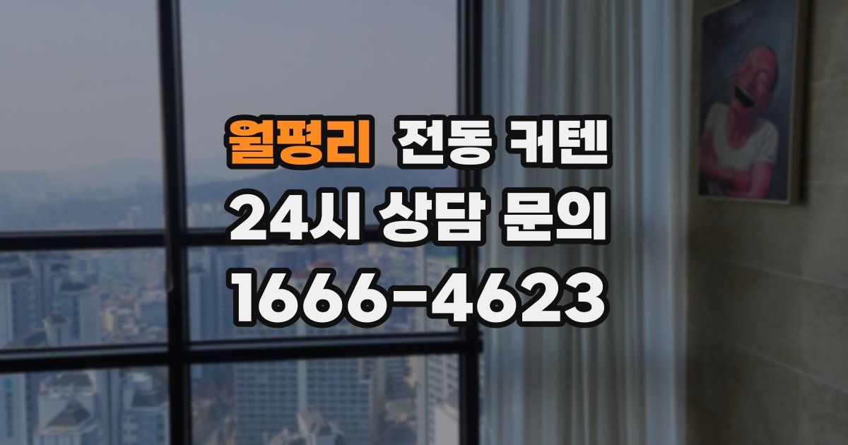 월평리 전동 커텐