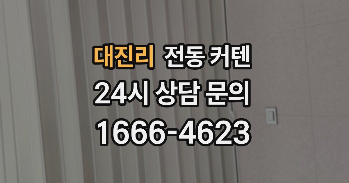 대진리 전동 커텐