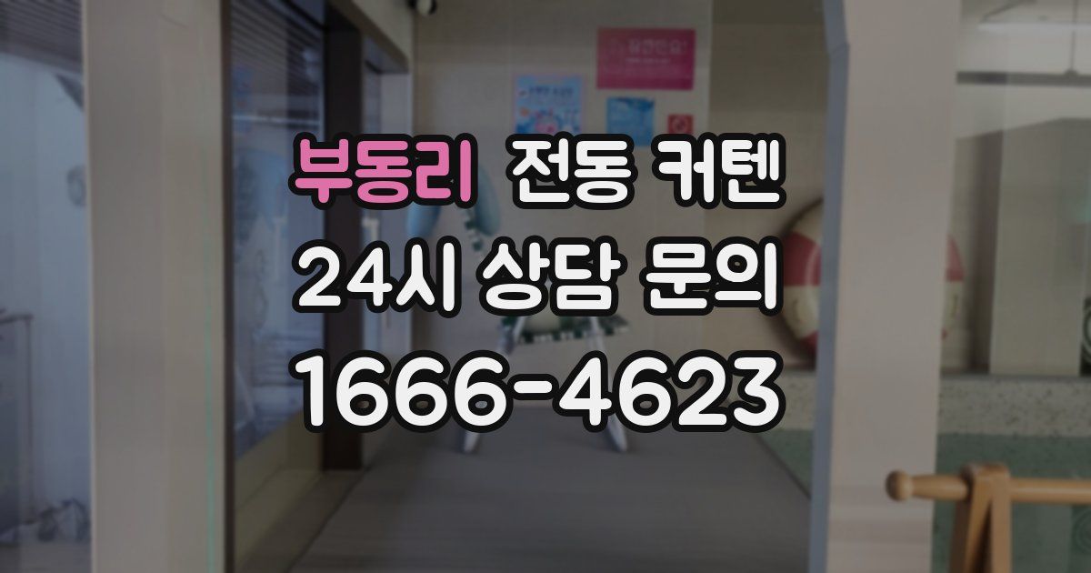 부동리 전동 커텐
