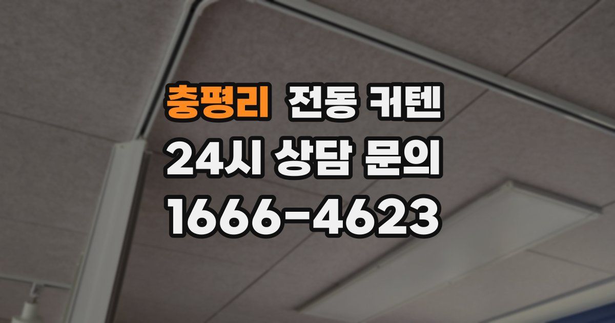 충평리 전동 커텐