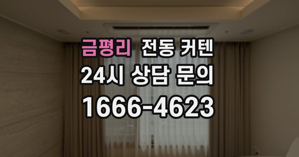 금평리 전동 커텐