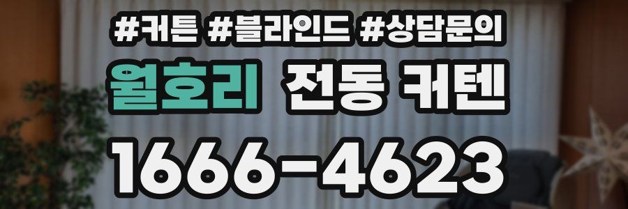 월호리 전동 커텐