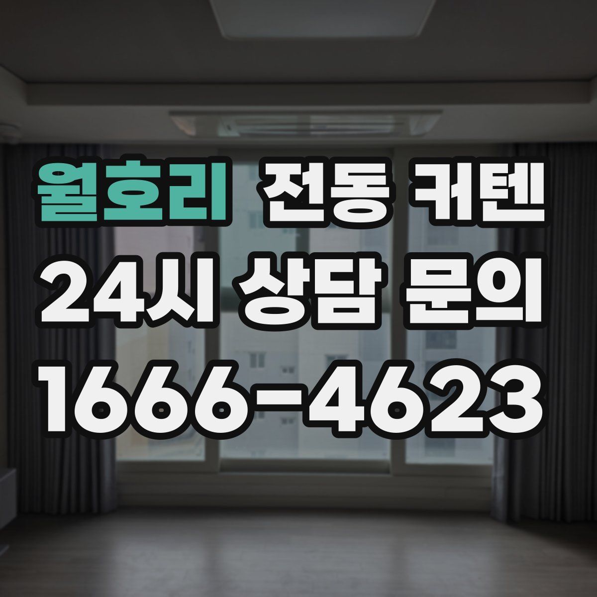 월호리 전동 커텐