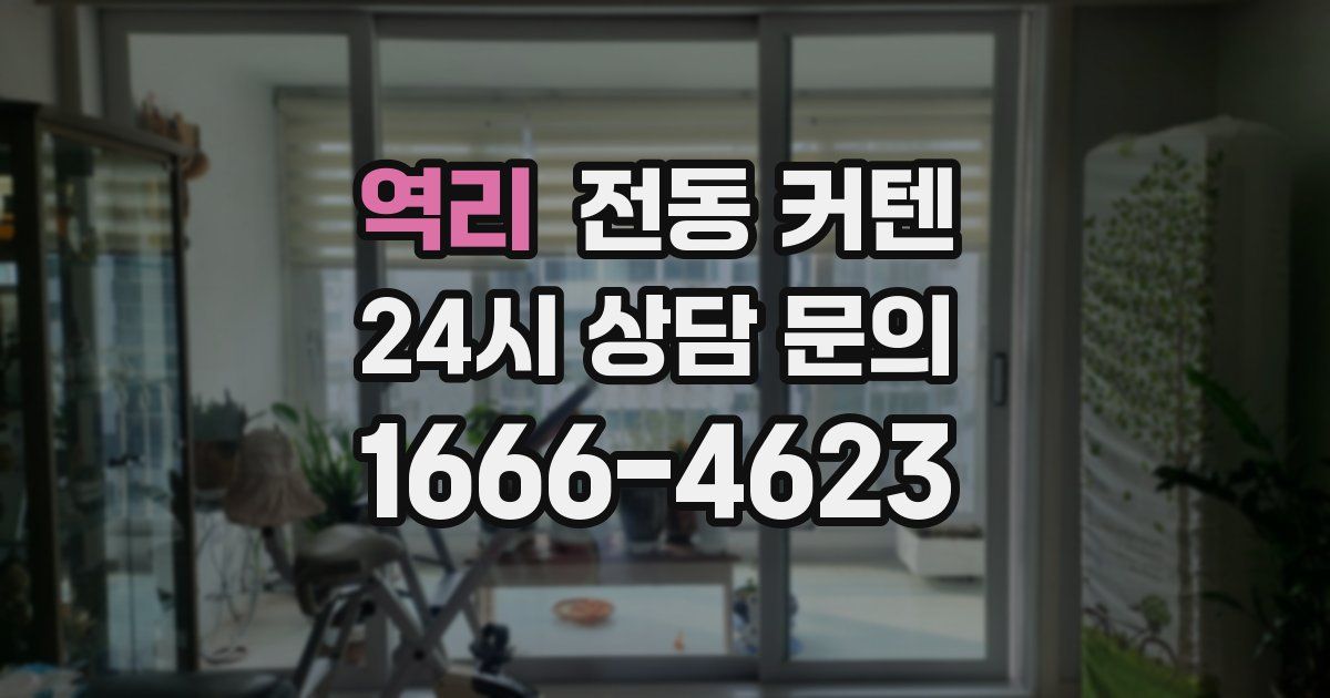 역리 전동 커텐