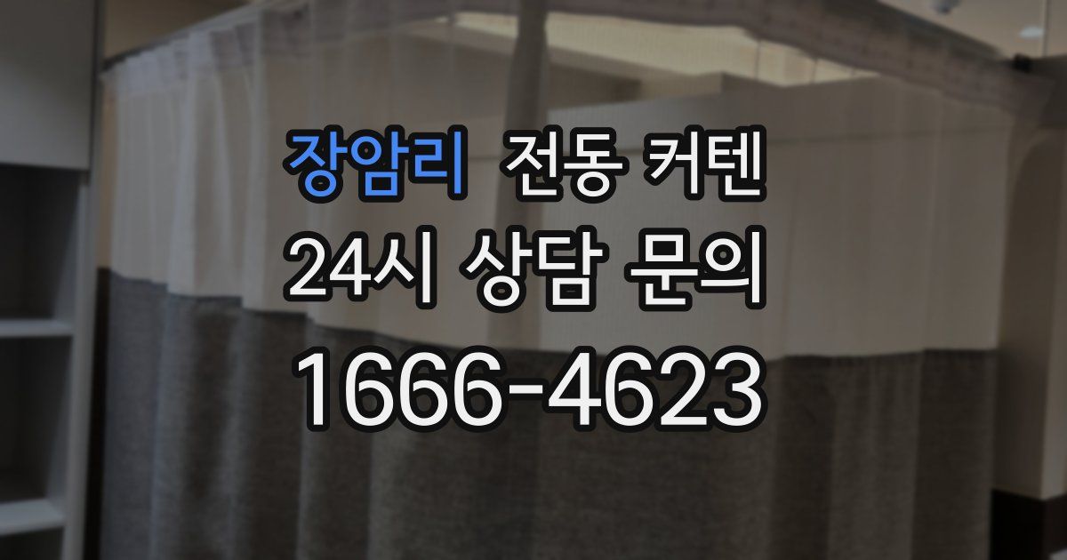 장암리 전동 커텐