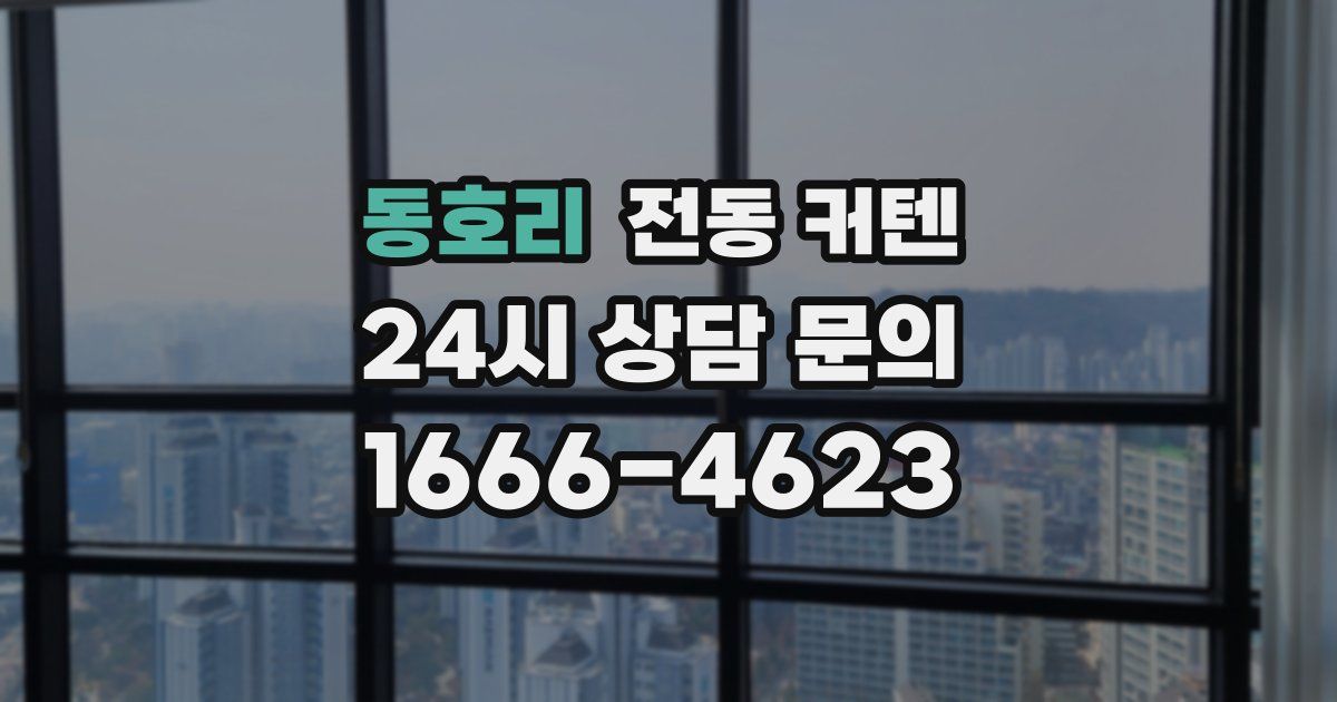 동호리 전동 커텐