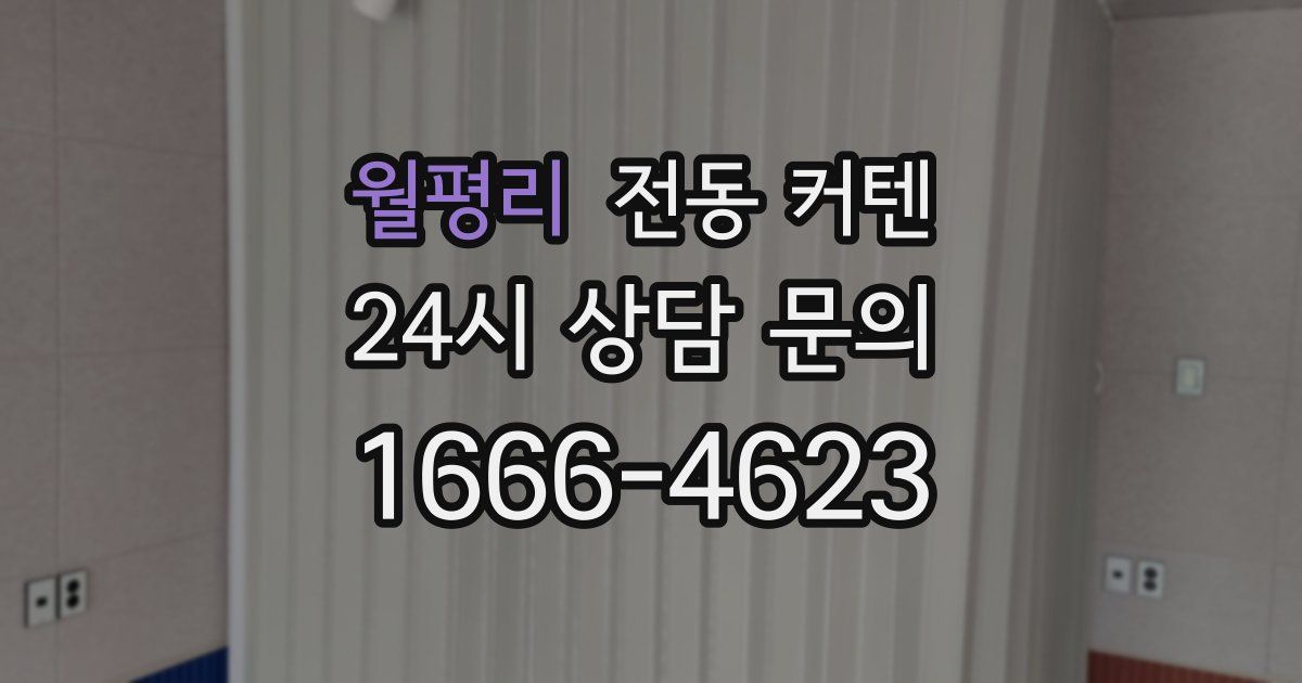 월평리 전동 커텐