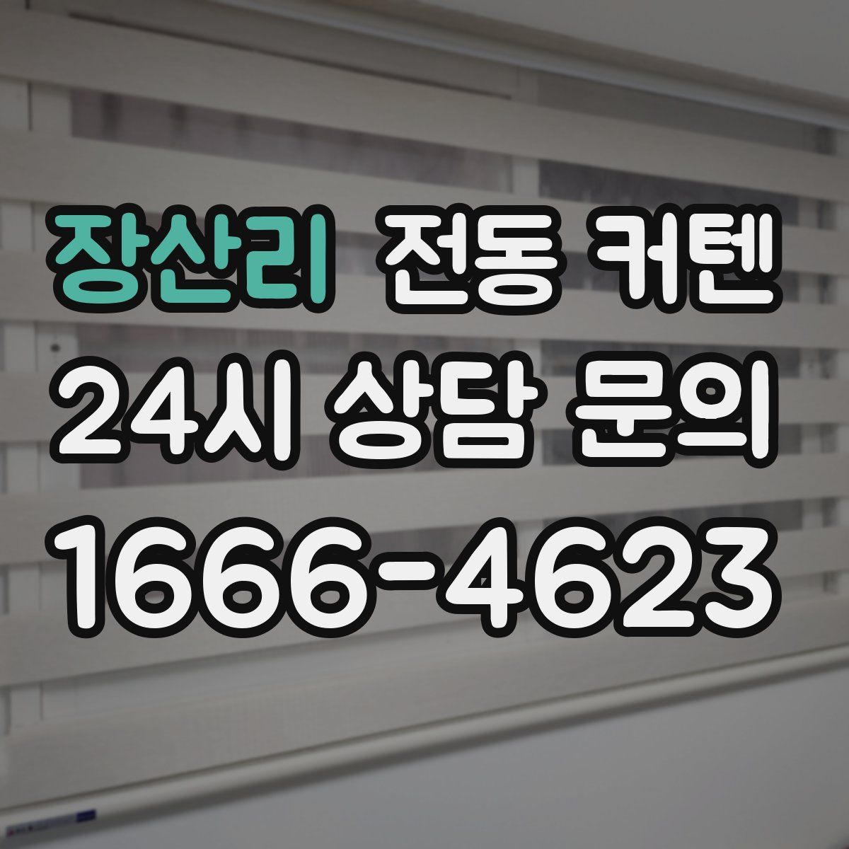 장산리 전동 커텐