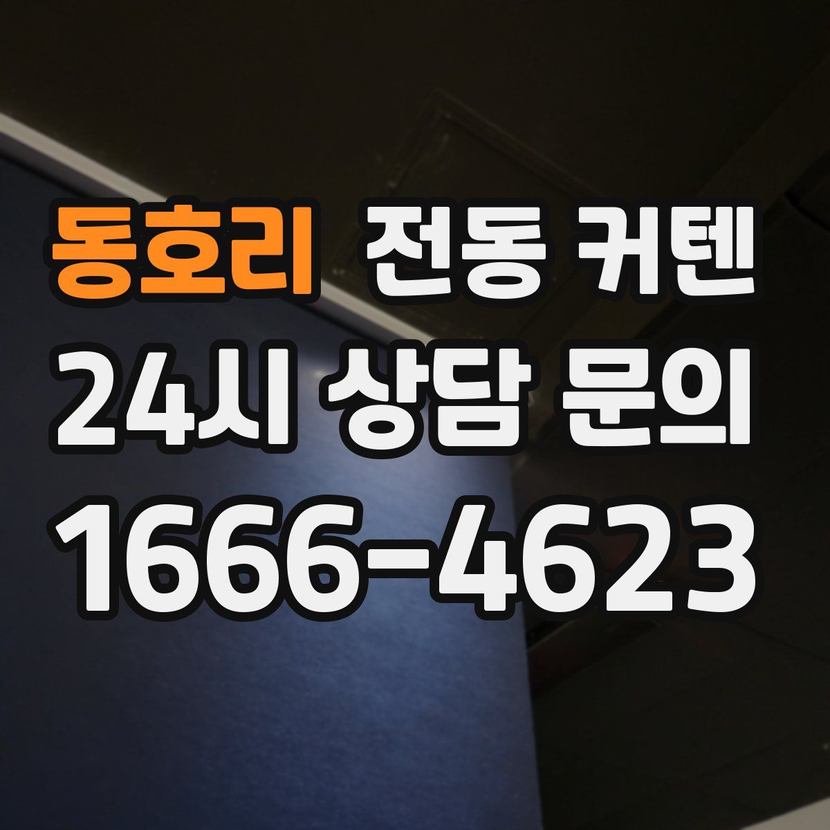 동호리 전동 커텐