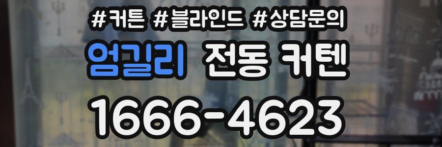 엄길리 전동 커텐