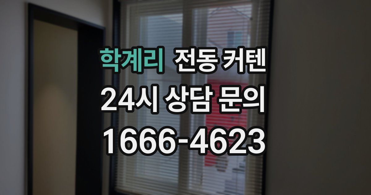 학계리 전동 커텐