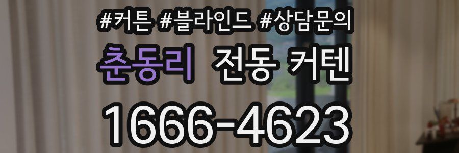 춘동리 전동 커텐