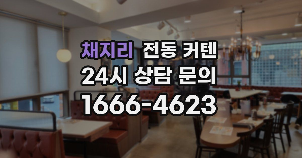 채지리 전동 커텐
