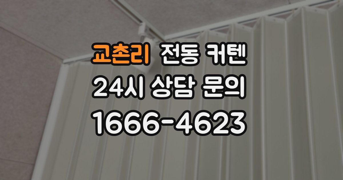 교촌리 전동 커텐