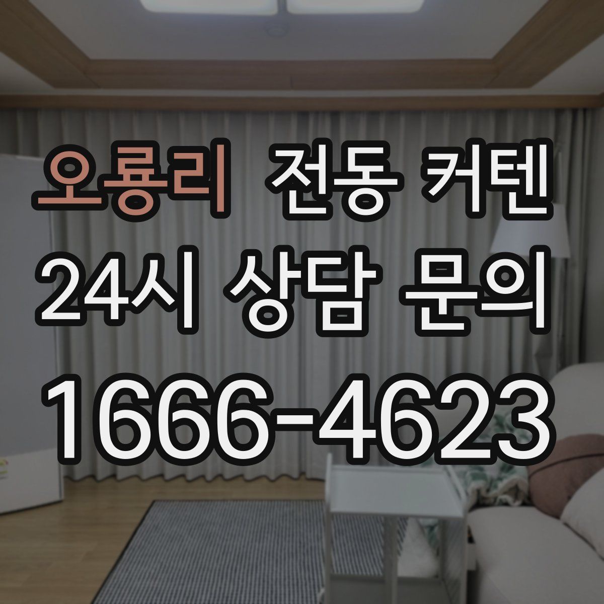 오룡리 전동 커텐