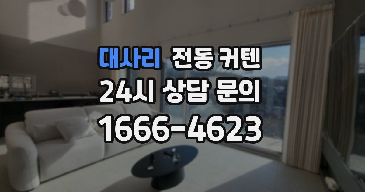 대사리 전동 커텐