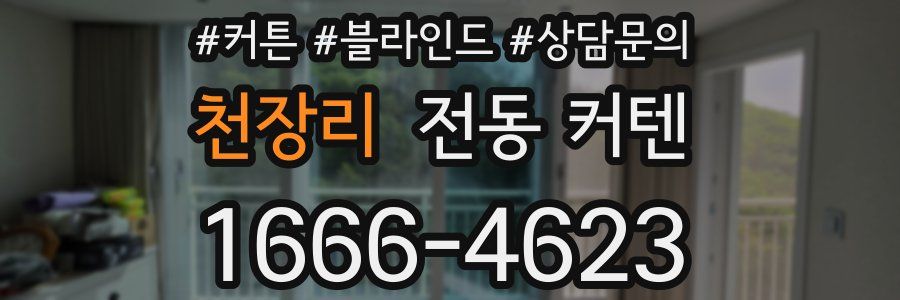 천장리 전동 커텐