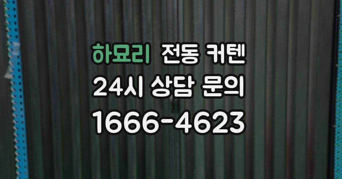 하묘리 전동 커텐