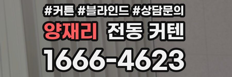 양재리 전동 커텐