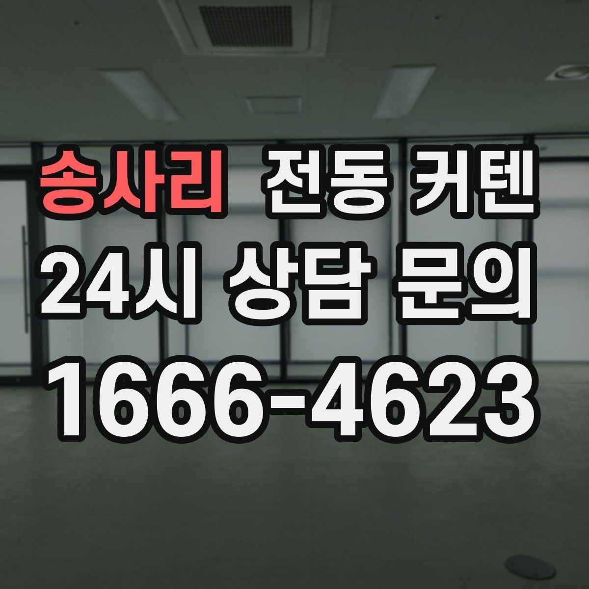 송사리 전동 커텐