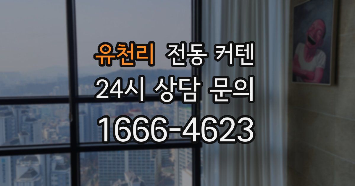 유천리 전동 커텐