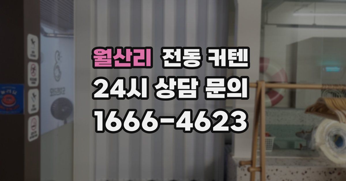 월산리 전동 커텐