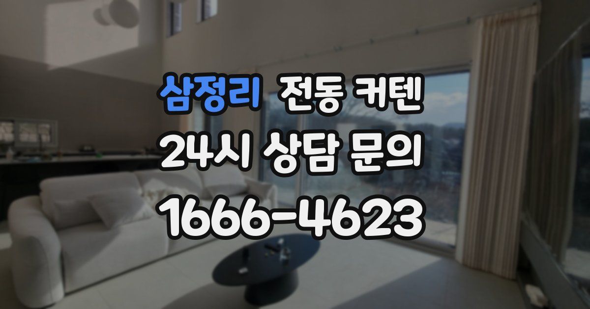 삼정리 전동 커텐