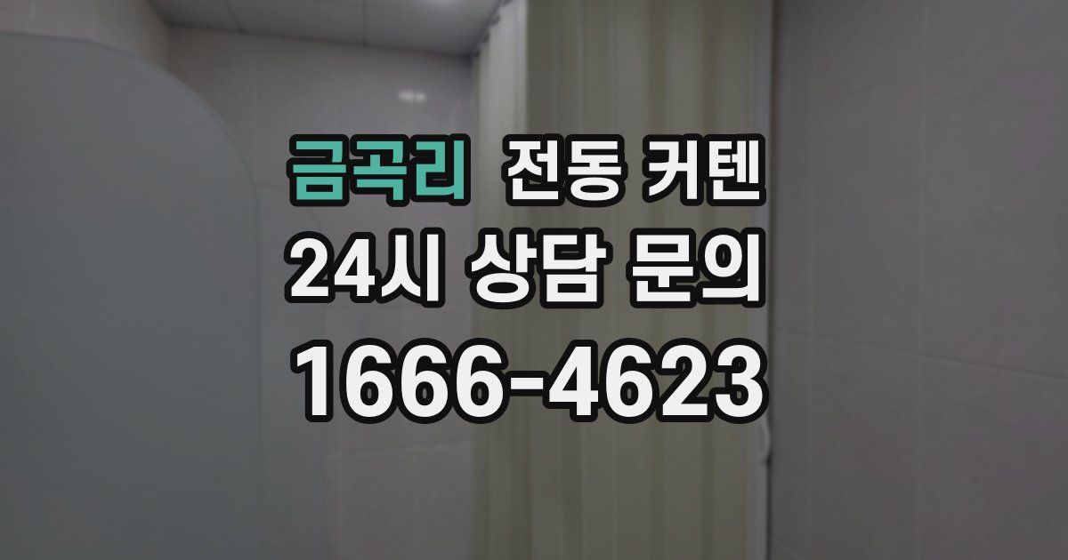 금곡리 전동 커텐