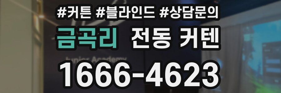 금곡리 전동 커텐