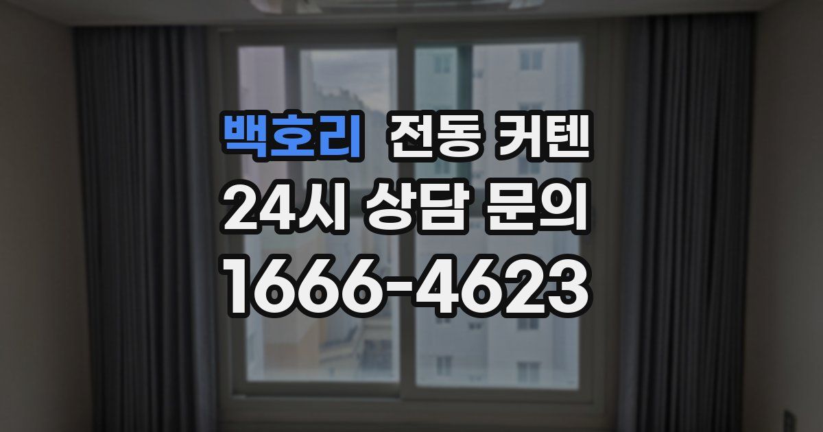 백호리 전동 커텐
