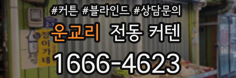 운교리 전동 커텐
