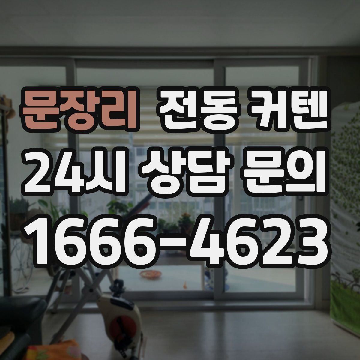 문장리 전동 커텐