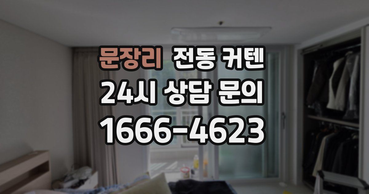 문장리 전동 커텐