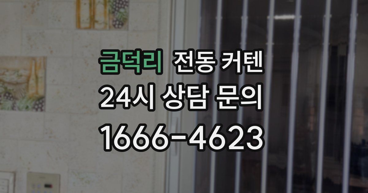 금덕리 전동 커텐