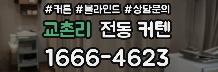 교촌리 전동 커텐
