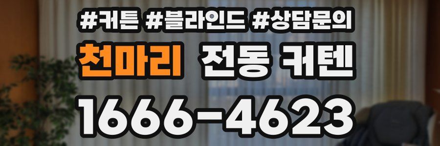 천마리 전동 커텐