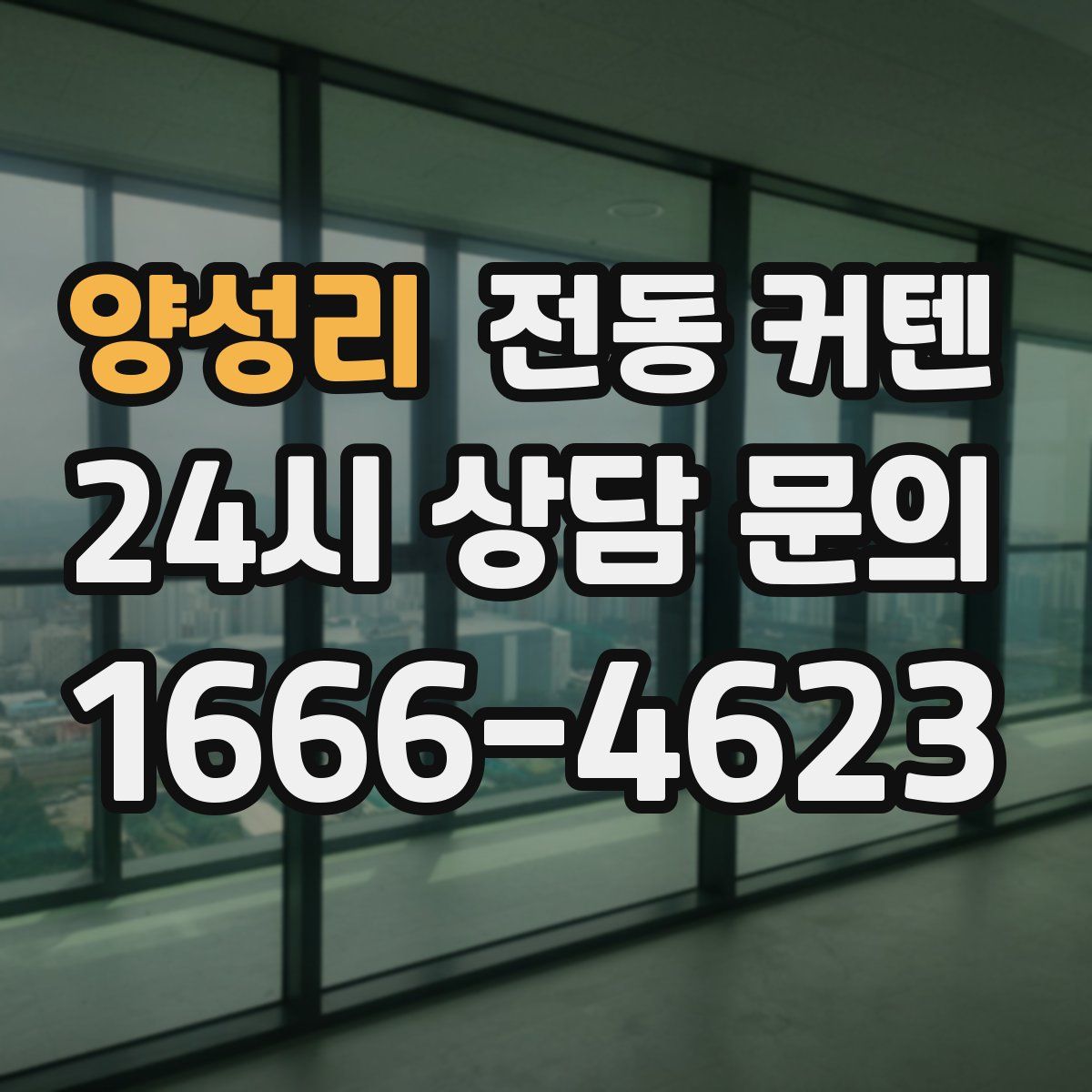 양성리 전동 커텐