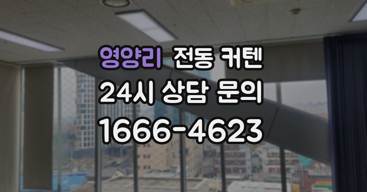 영양리 전동 커텐