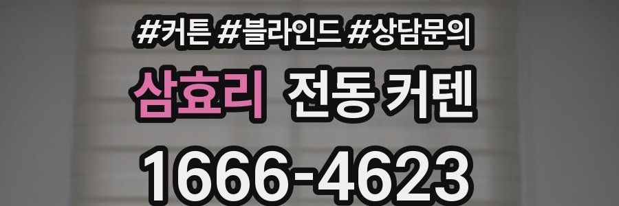 삼효리 전동 커텐