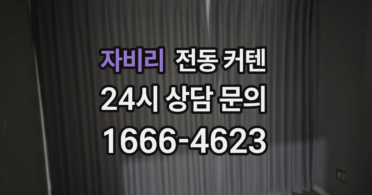 자비리 전동 커텐