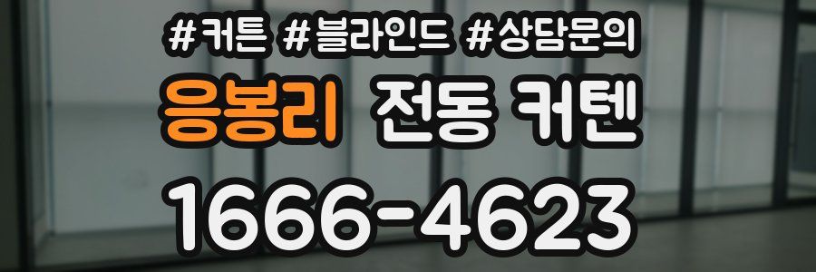 응봉리 전동 커텐