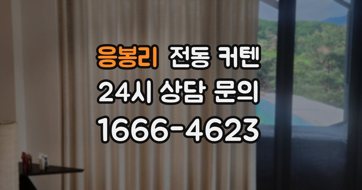 응봉리 전동 커텐