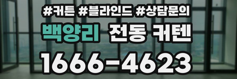 백양리 전동 커텐