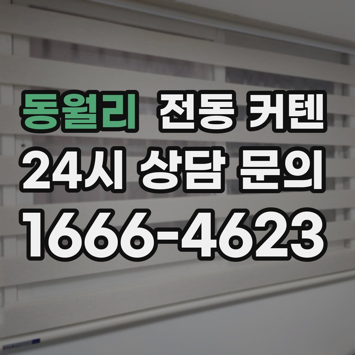 동월리 전동 커텐